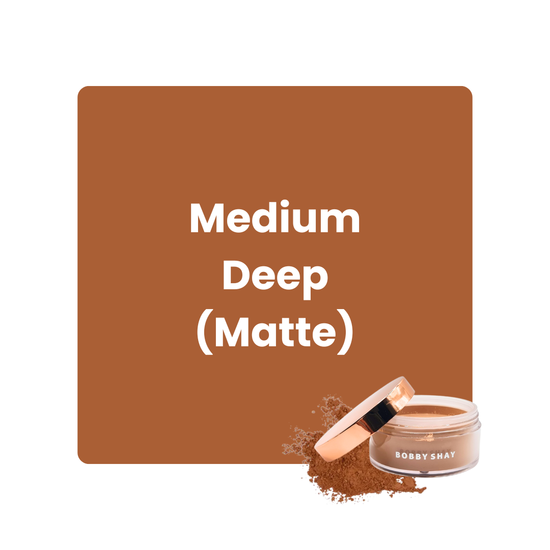 BeYOUtiful Setting Veil Loose Powder – Medium. Deep to Deep Shade Amber Sands for All Skin Types | Bobby Shay Beauty