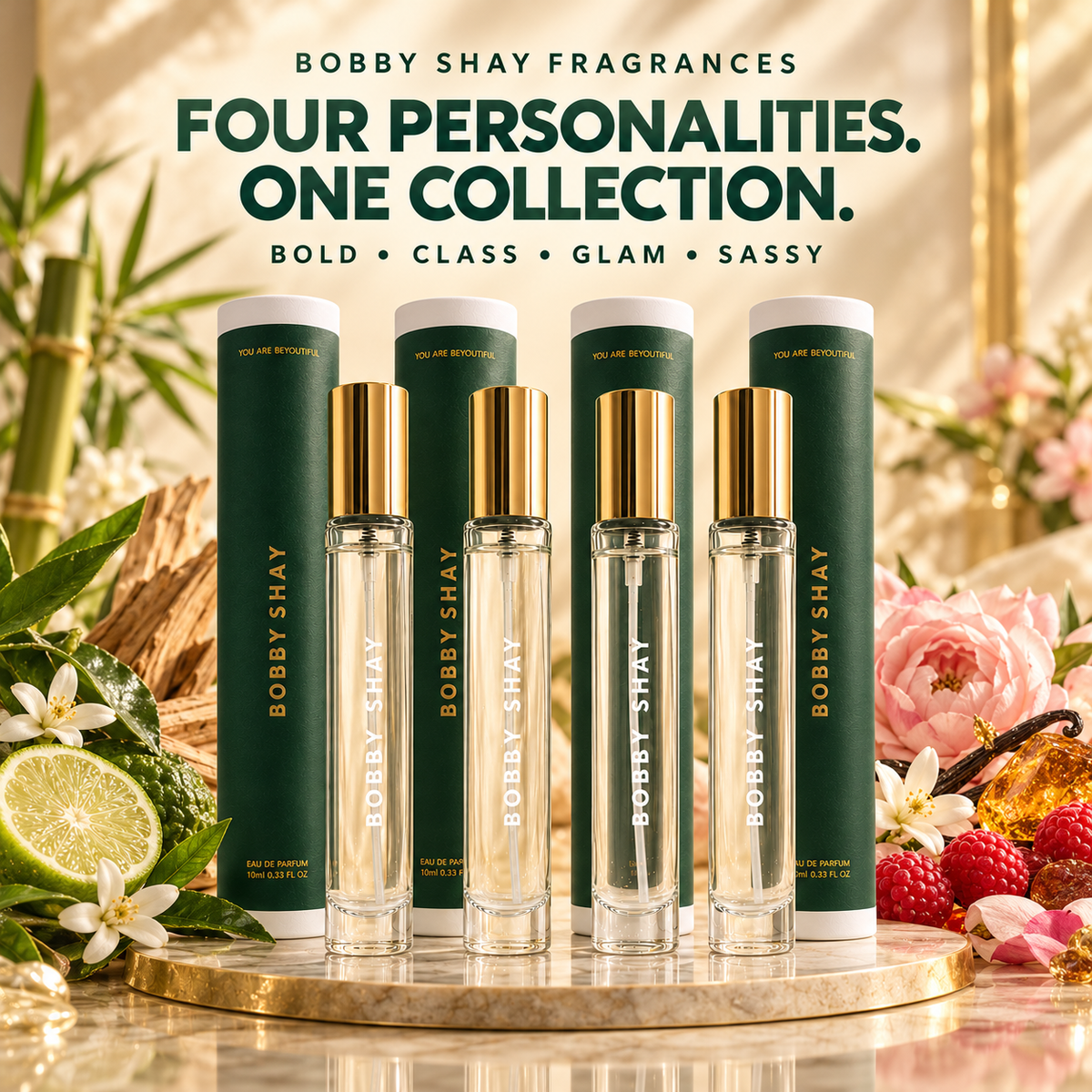 Scented Realm Collection Bundle 4 x 10ml Travel Spray