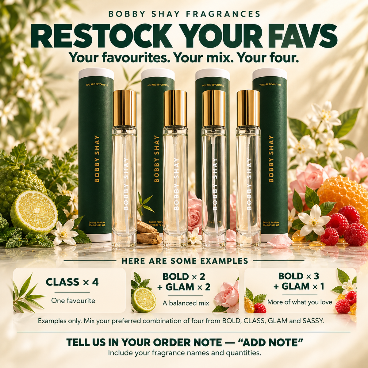 Scented Realm Collection Bundle 4 x 10ml Travel Spray