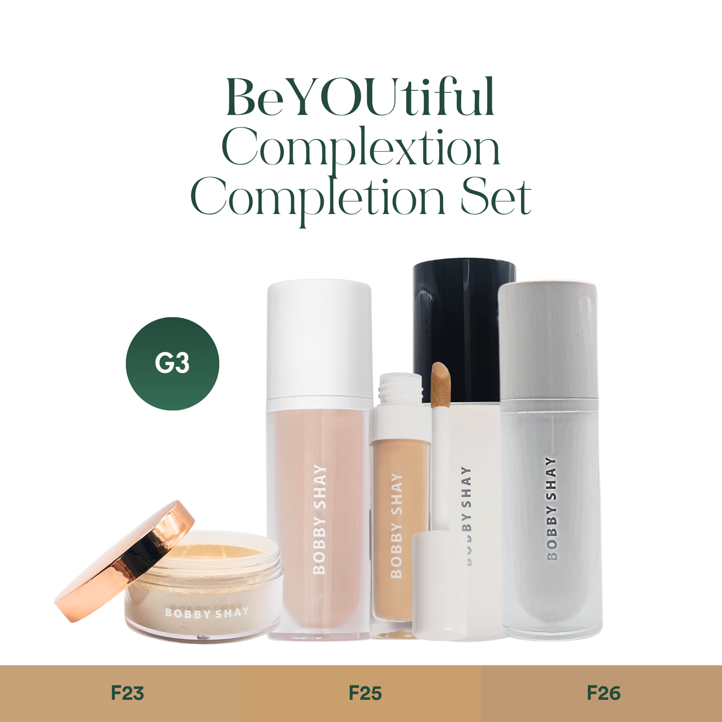 BeYOUtiful Complexion Completion Set (G3 Shay-de 23, 25, 26)