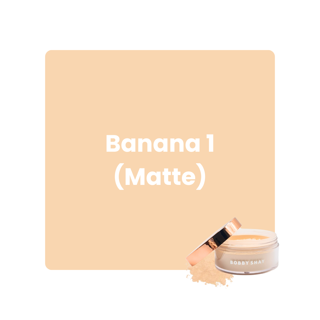 BeYOUtiful Setting Veil Loose Powder – Banana 1 Pink to Peach Undertone Shade Peach Dusk for All Skin Types | Bobby Shay Beauty