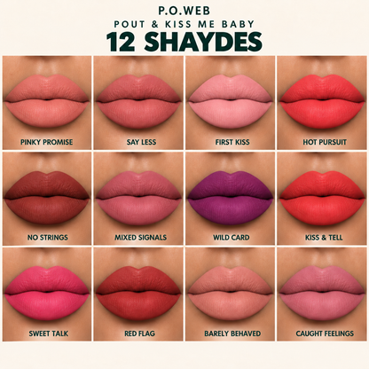 Pout & Kiss Me Baby Velvet Liquid Lip - 5g