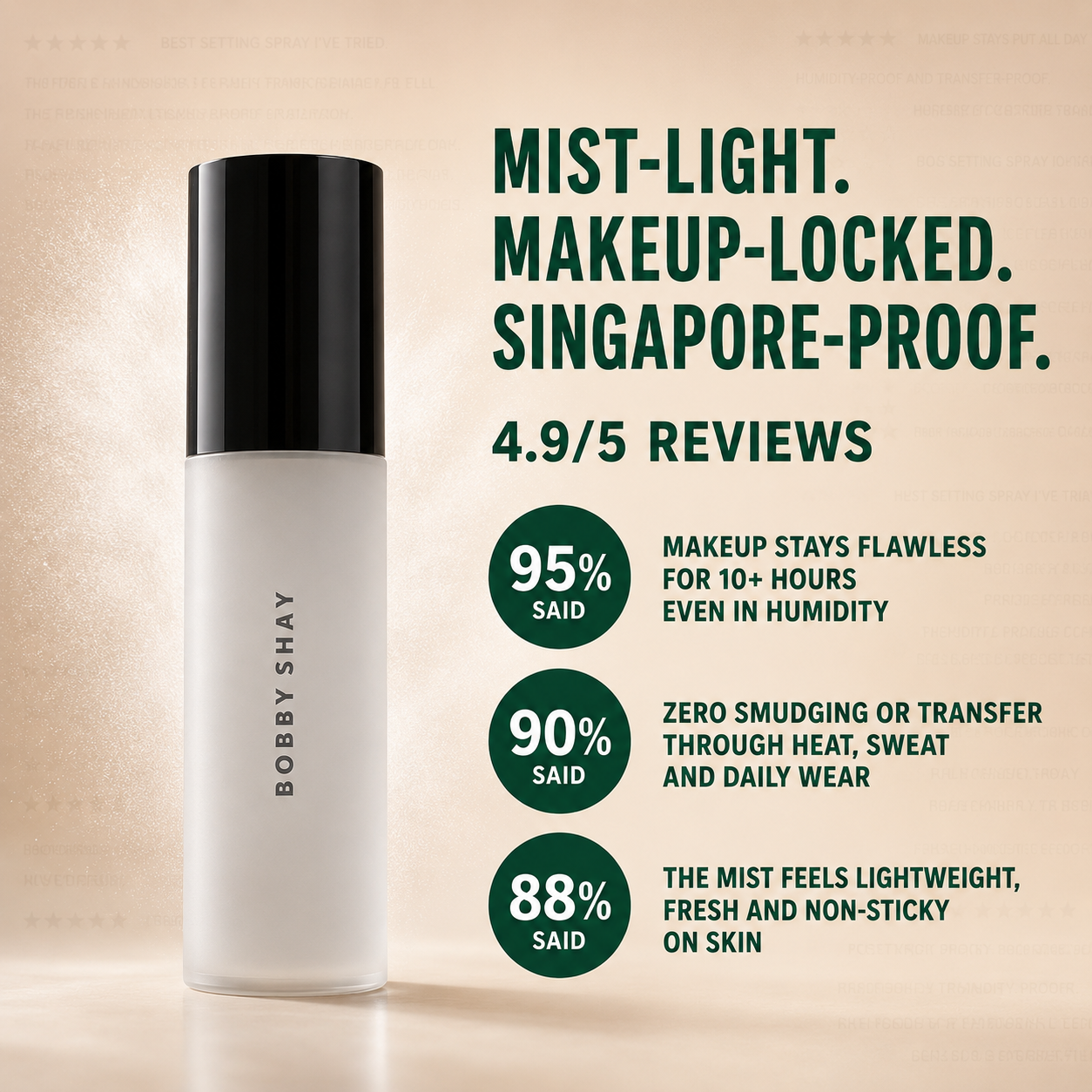 BeYOUtiful Mist Me Baby Setting Spray | Quick Dry, Hydration Support, Makeup-Locking 100ml