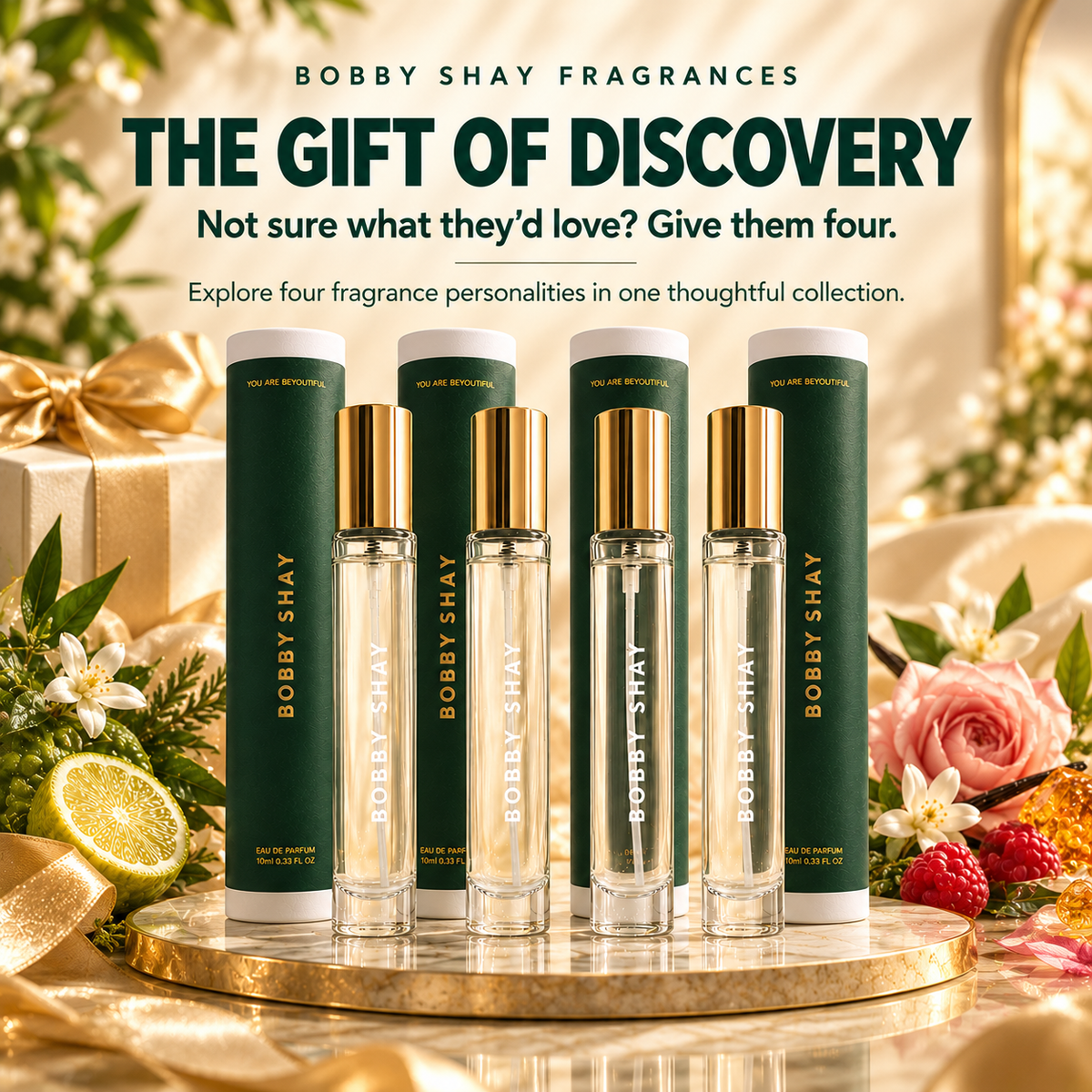 Scented Realm Collection Bundle 4 x 10ml Travel Spray