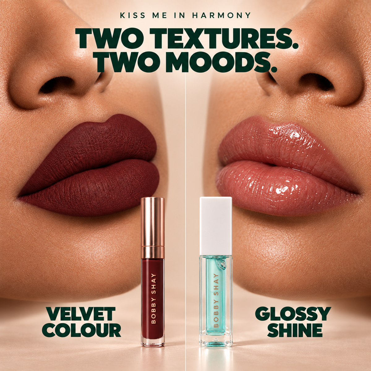Kiss Me In Harmony Velvet & Shine Lip Duo